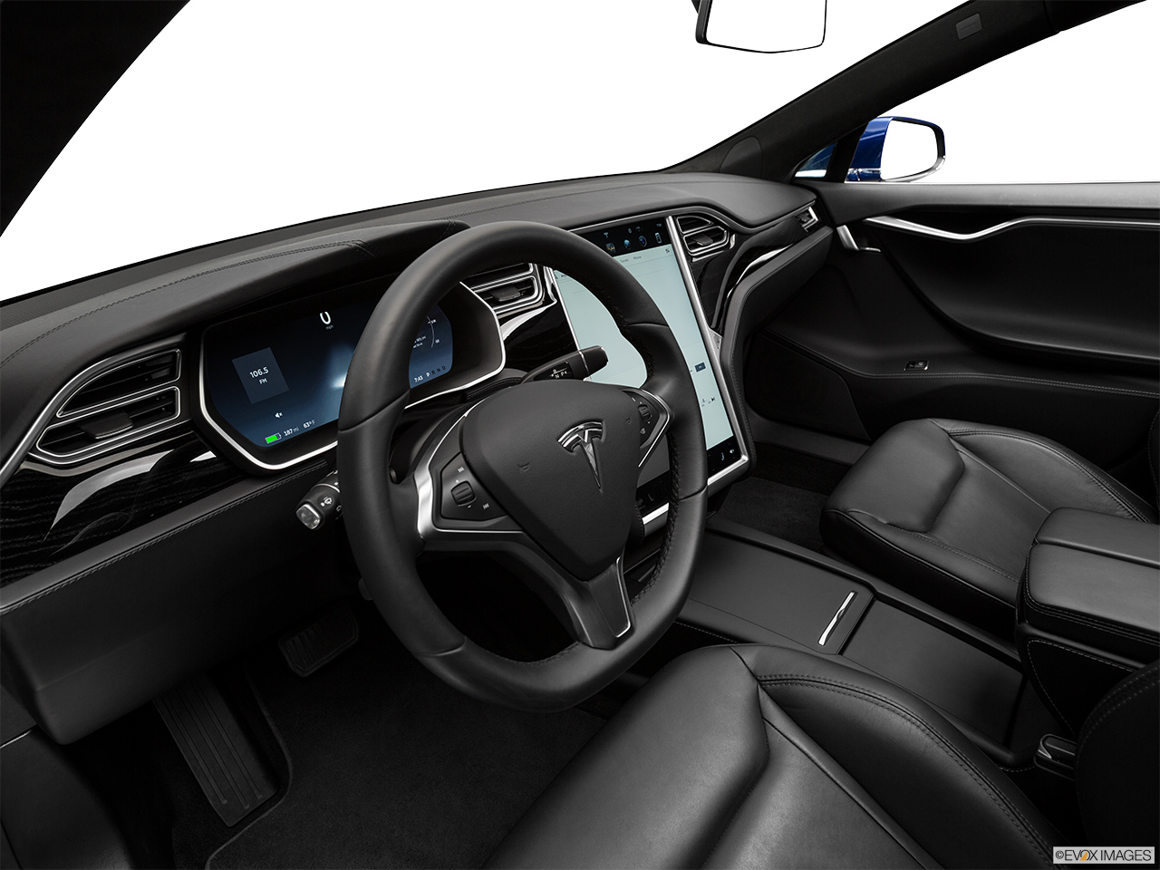 2016 Tesla Model S 75 Interior Hero (driver's side). 