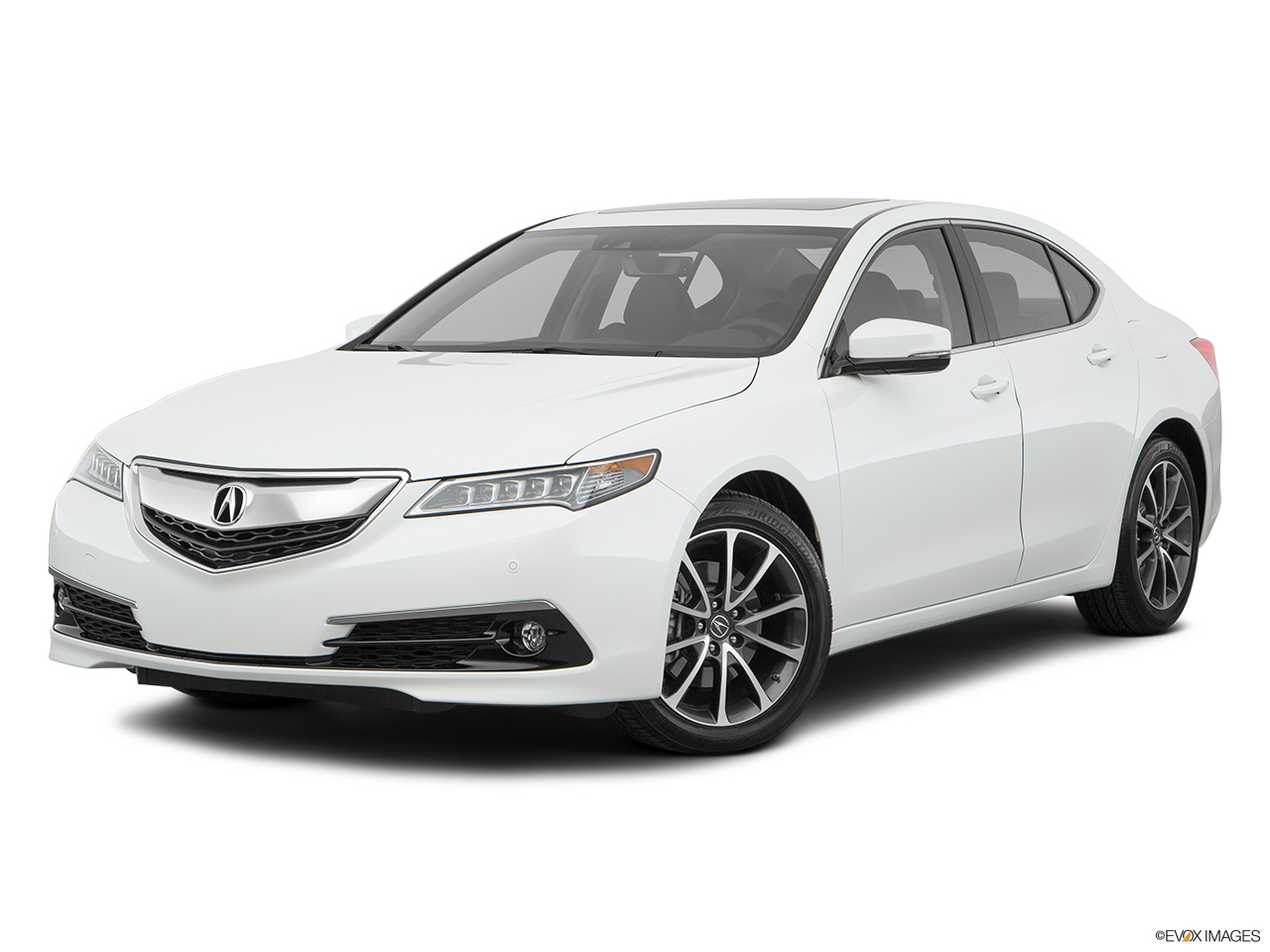 2017 Acura TLX 3.5L Front angle medium view. 