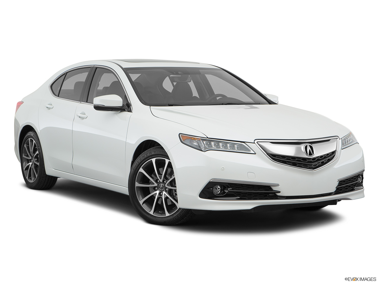2017 Acura TLX 3.5L Front passenger 3/4 w/ wheels turned. 
