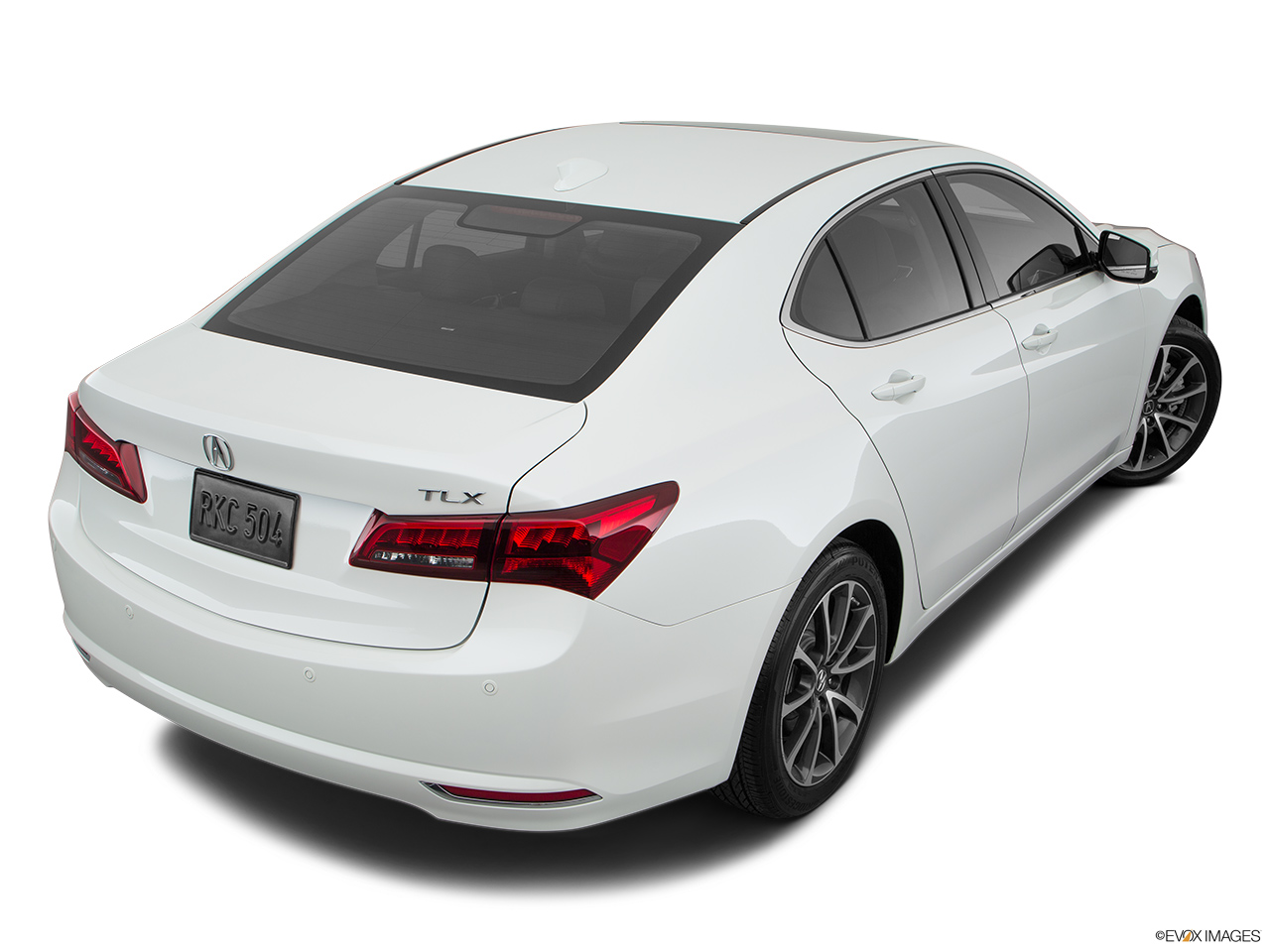 2017 Acura TLX 3.5L Rear 3/4 angle view. 