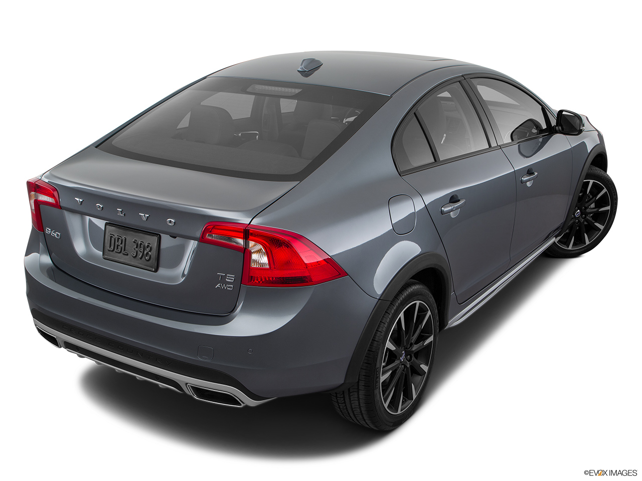 2017 Volvo S60 Cross Country T5 AWD Rear 3/4 angle view. 