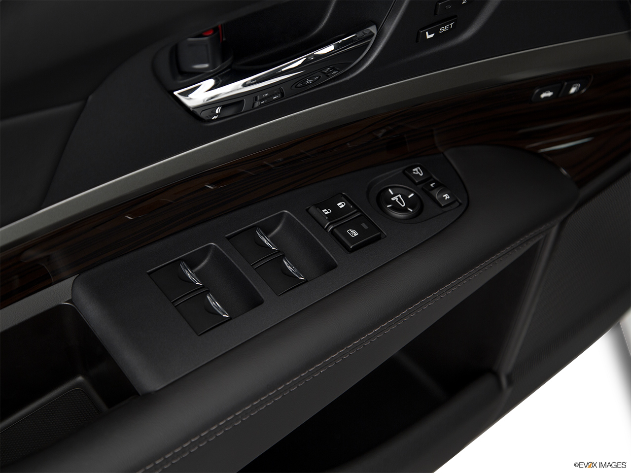 2017 Acura RLX Base Driver's side inside window controls. 