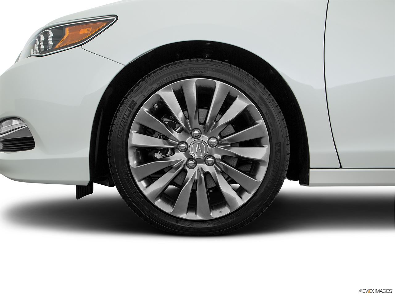 2017 Acura RLX Base Front Drivers side wheel at profile. 