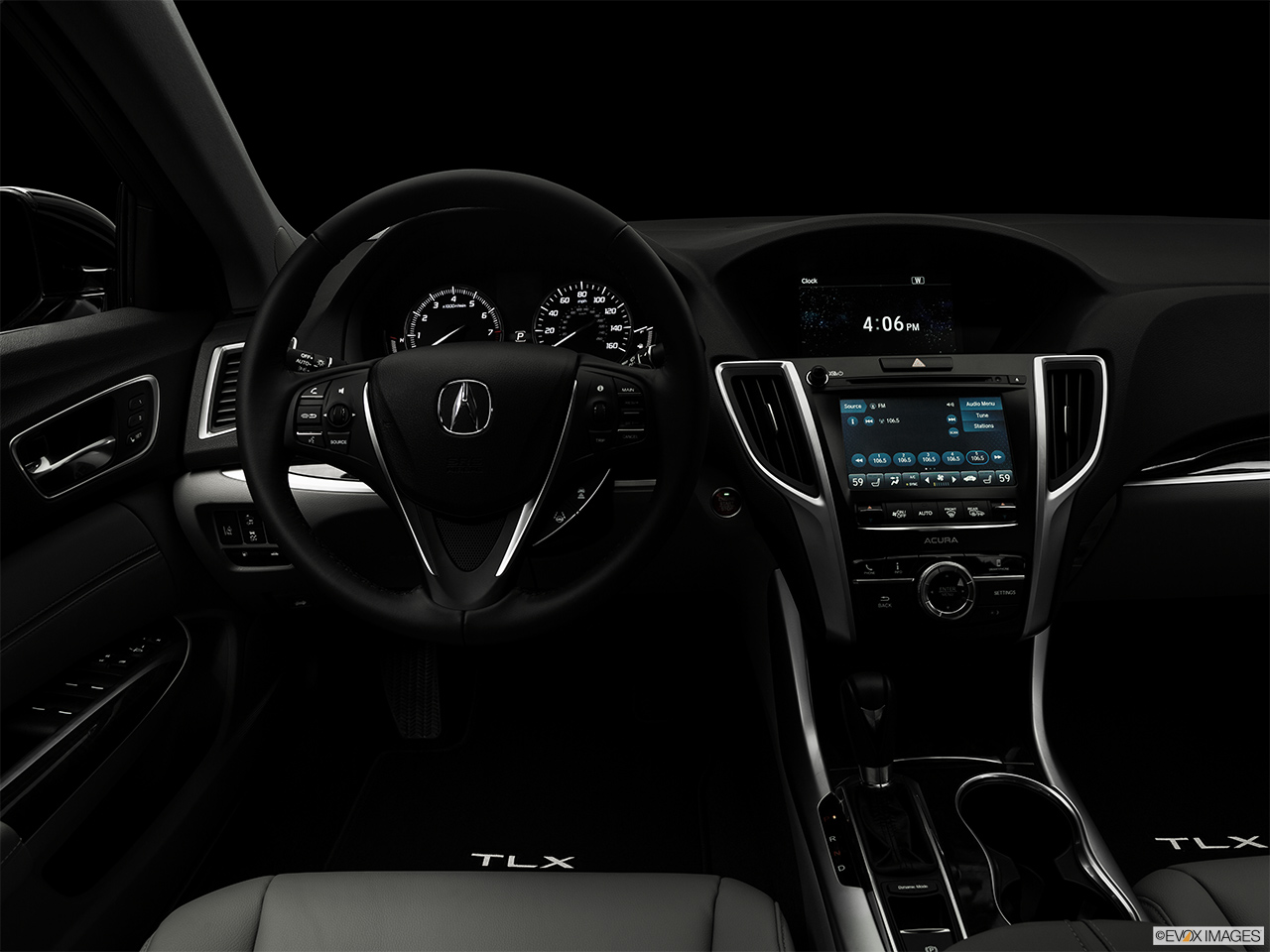 2019 Acura TLX 2.4 8-DCT P-AWS Centered wide dash shot - "night" shot. 