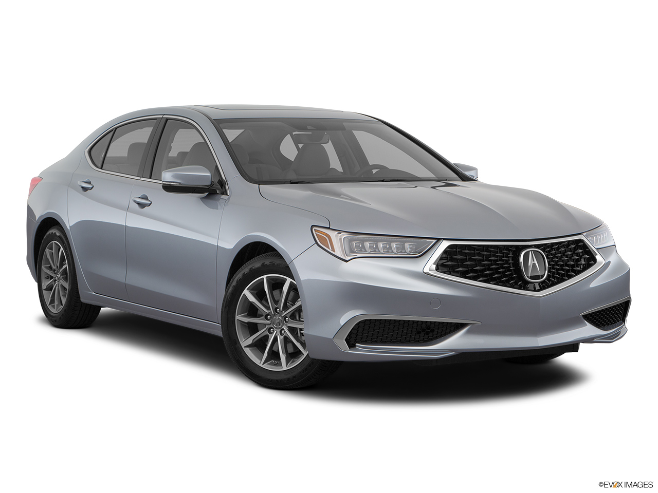 2019 Acura TLX 2.4 8-DCT P-AWS Front passenger 3/4 w/ wheels turned. 