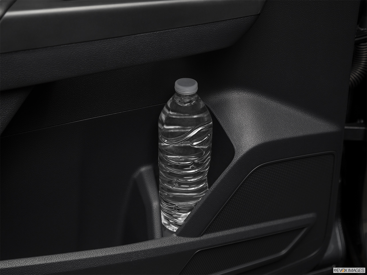 2018 Volkswagen Atlas SEL Premium Second row side cup holder with coffee prop, or second row door cup holder with water bottle. 