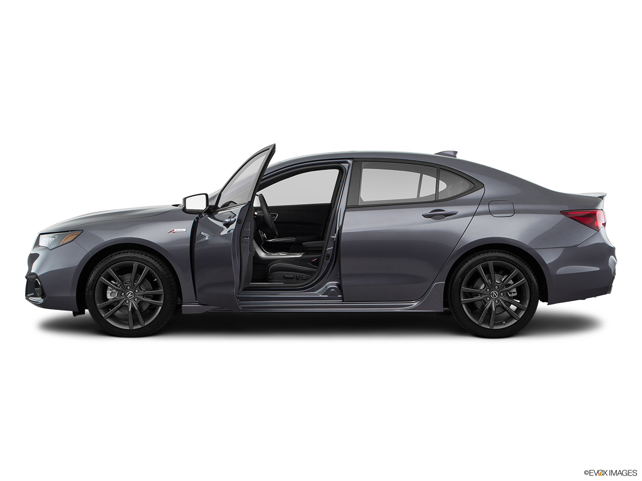 2019 Acura TLX 3.5L Driver's side profile with drivers side door open. 