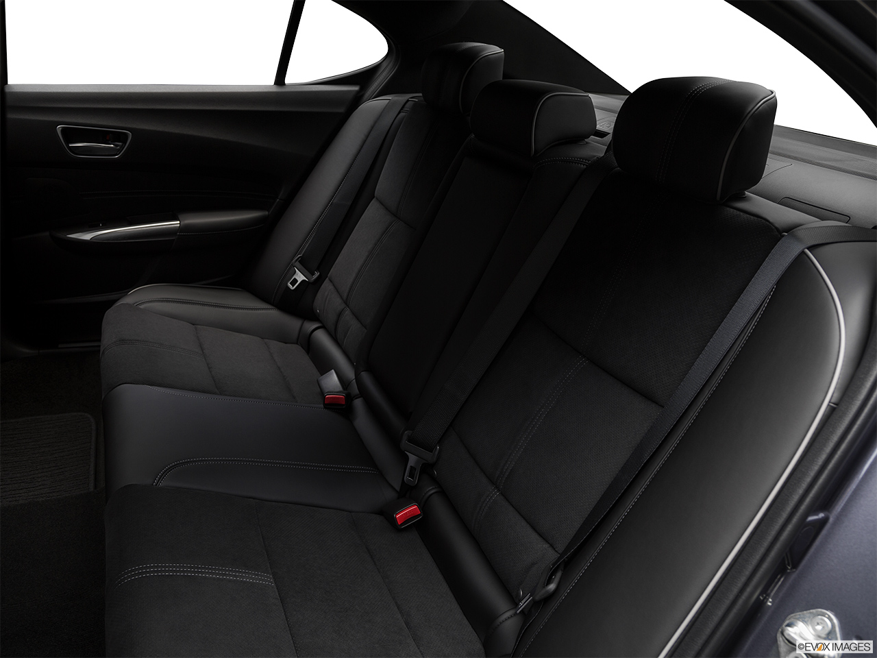 2019 Acura TLX 3.5L Rear seats from Drivers Side. 