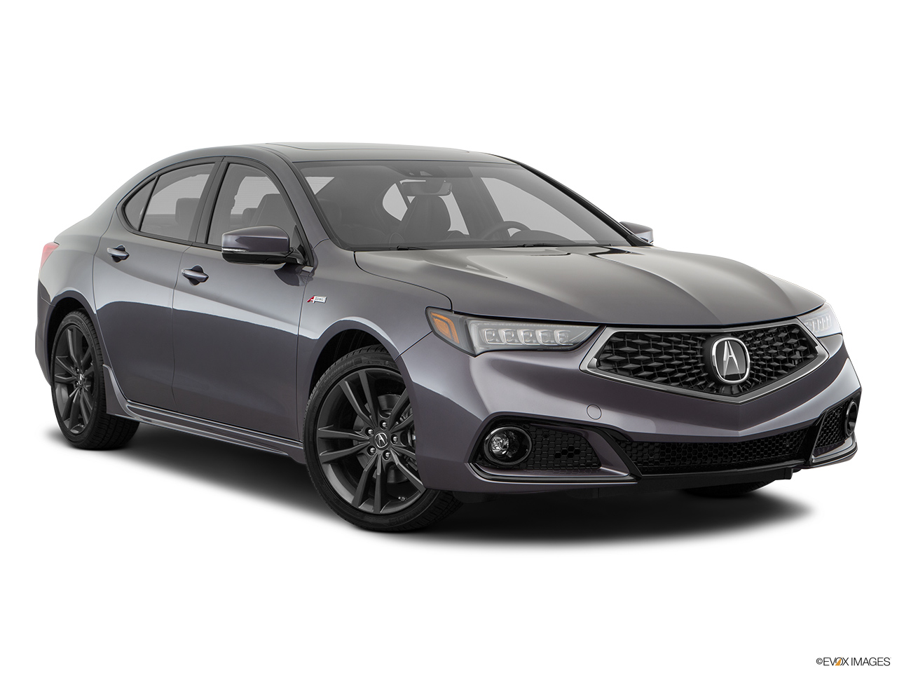 2019 Acura TLX 3.5L Front passenger 3/4 w/ wheels turned. 