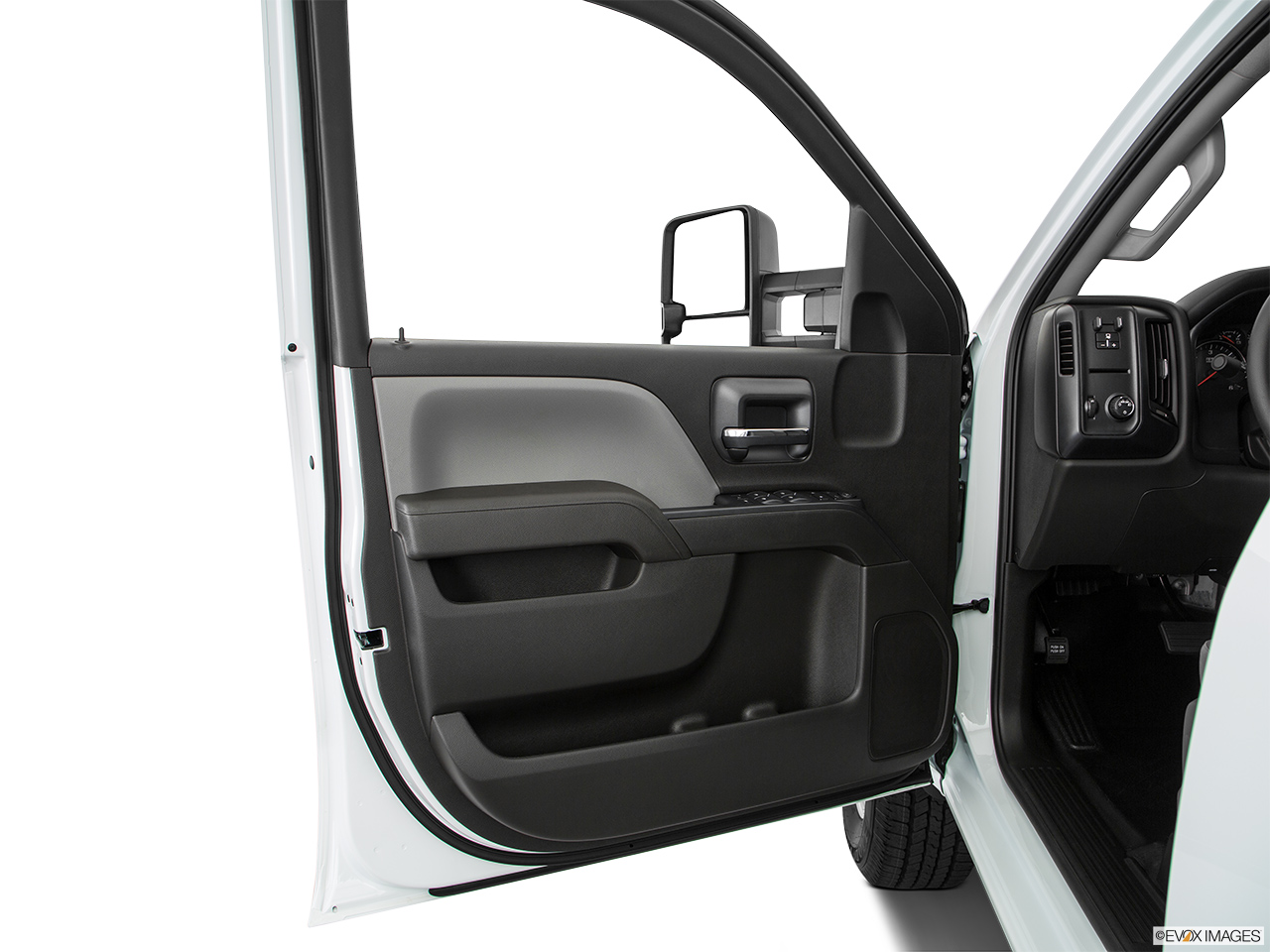 2017 GMC Sierra 3500 HD Base Inside of driver's side open door, window open. 