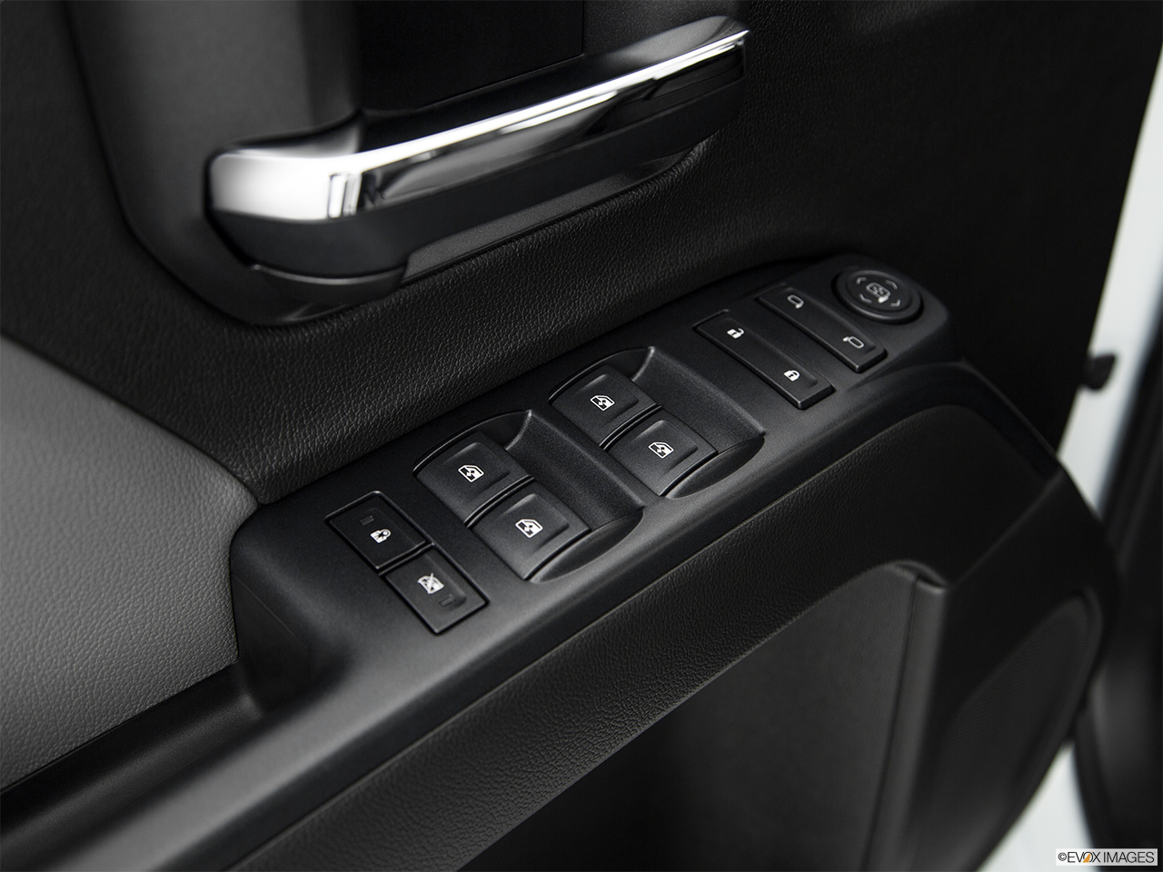 2017 GMC Sierra 3500 HD Base Driver's side inside window controls. 