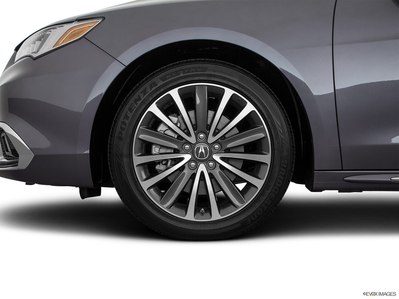 2018 Acura TLX 3.5L Front Drivers side wheel at profile. 