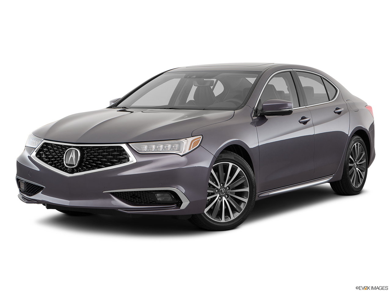 2018 Acura TLX 3.5L Front angle medium view. 