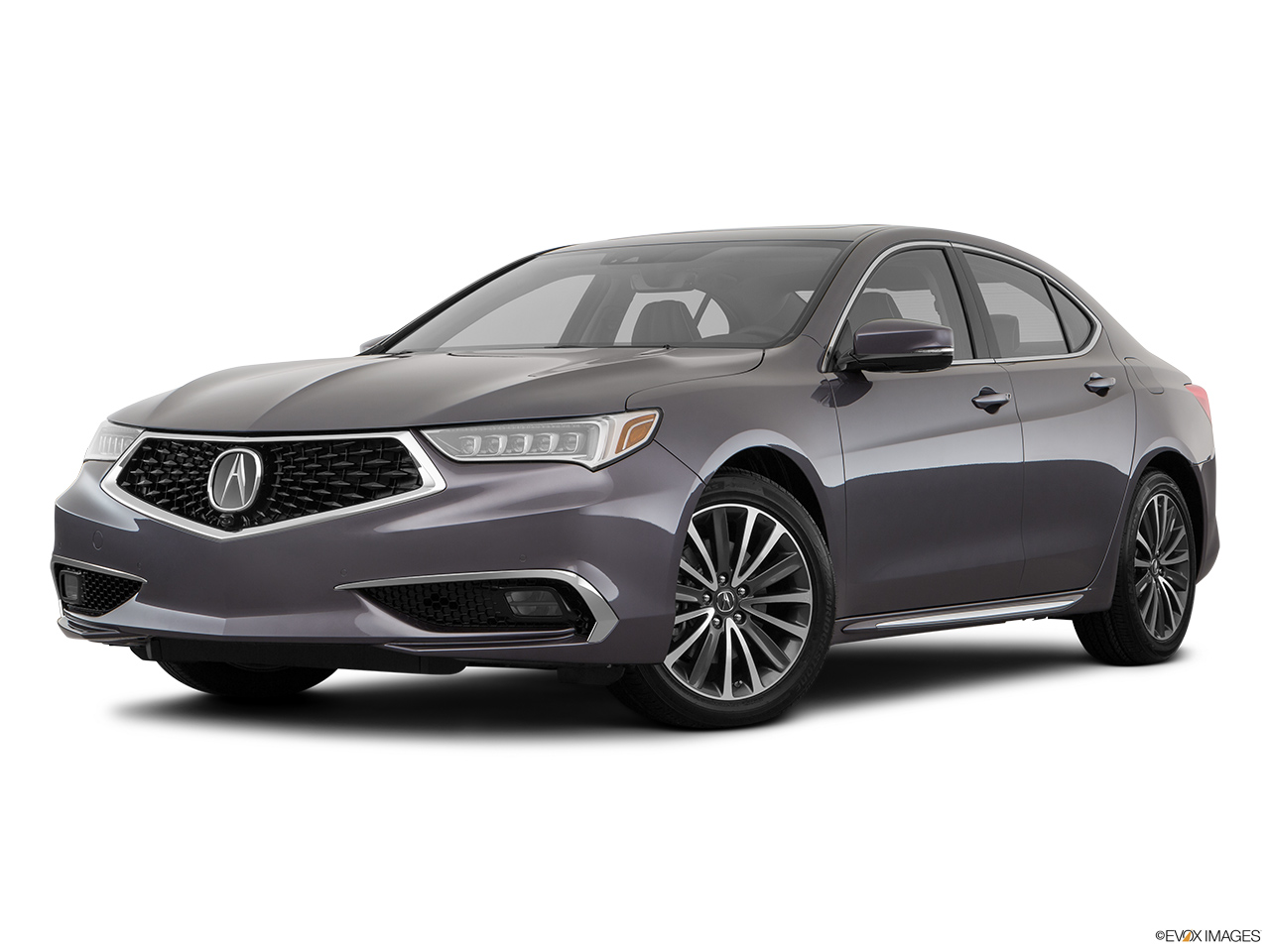2018 Acura TLX 3.5L Front angle medium view. 