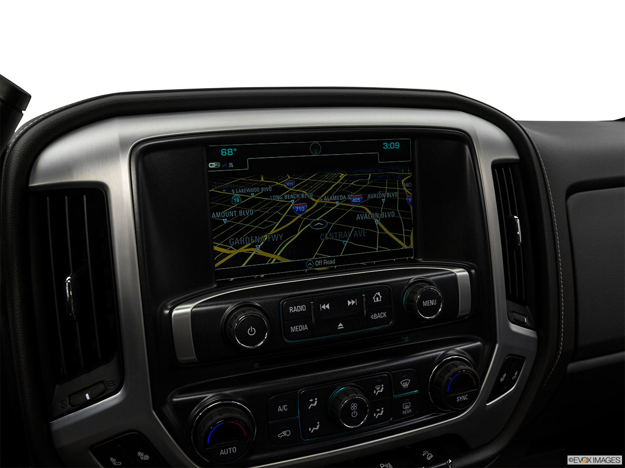 2019 GMC Sierra 2500HD SLT Driver position view of navigation system. 