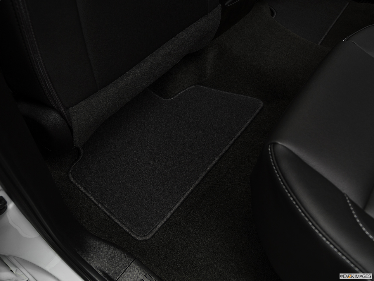 2019 GMC Sierra 2500HD SLT Rear driver's side floor mat. Mid-seat level from outside looking in. 