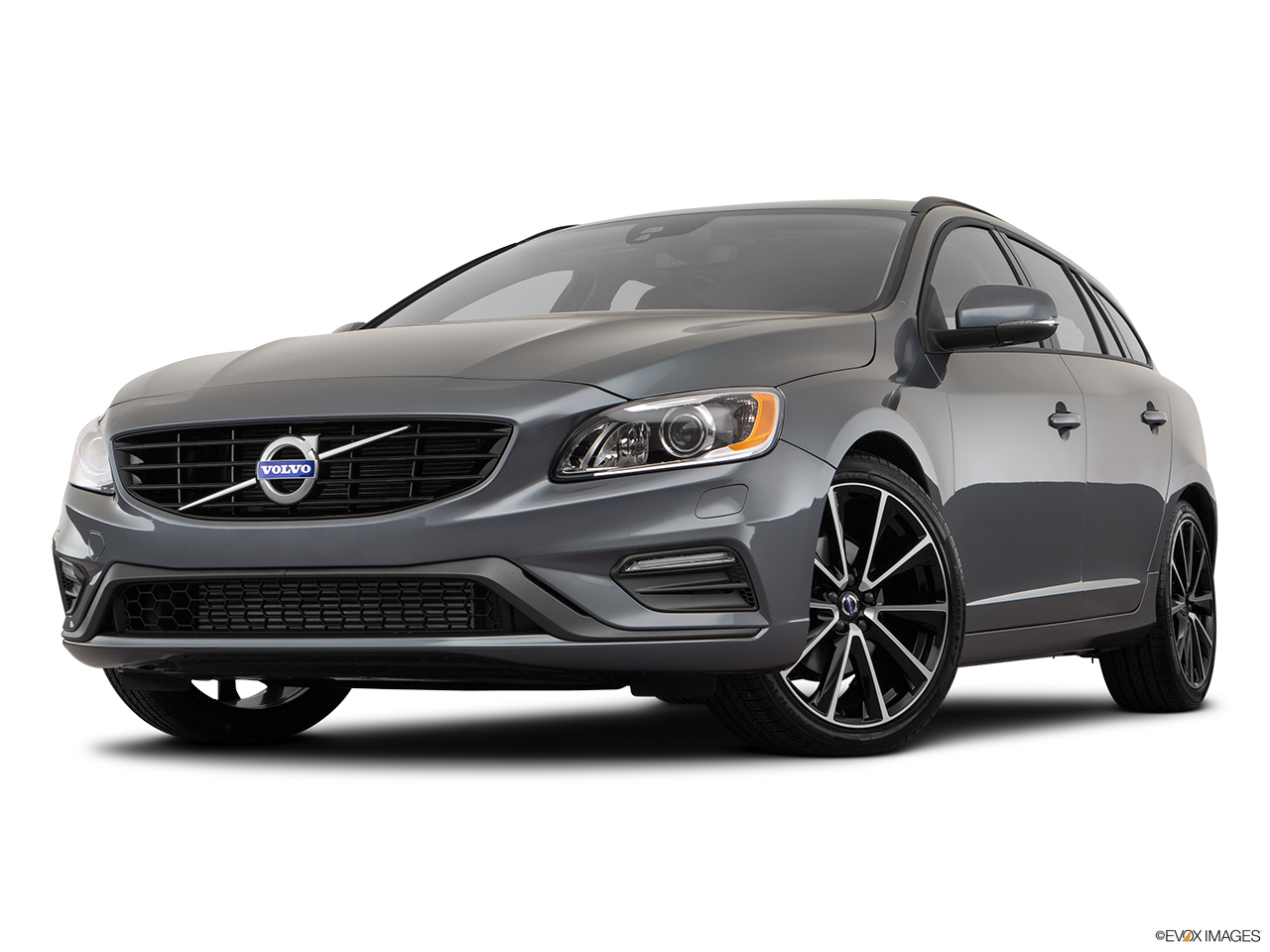 2018 Volvo V60 T5 Dynamic Front angle view, low wide perspective. 