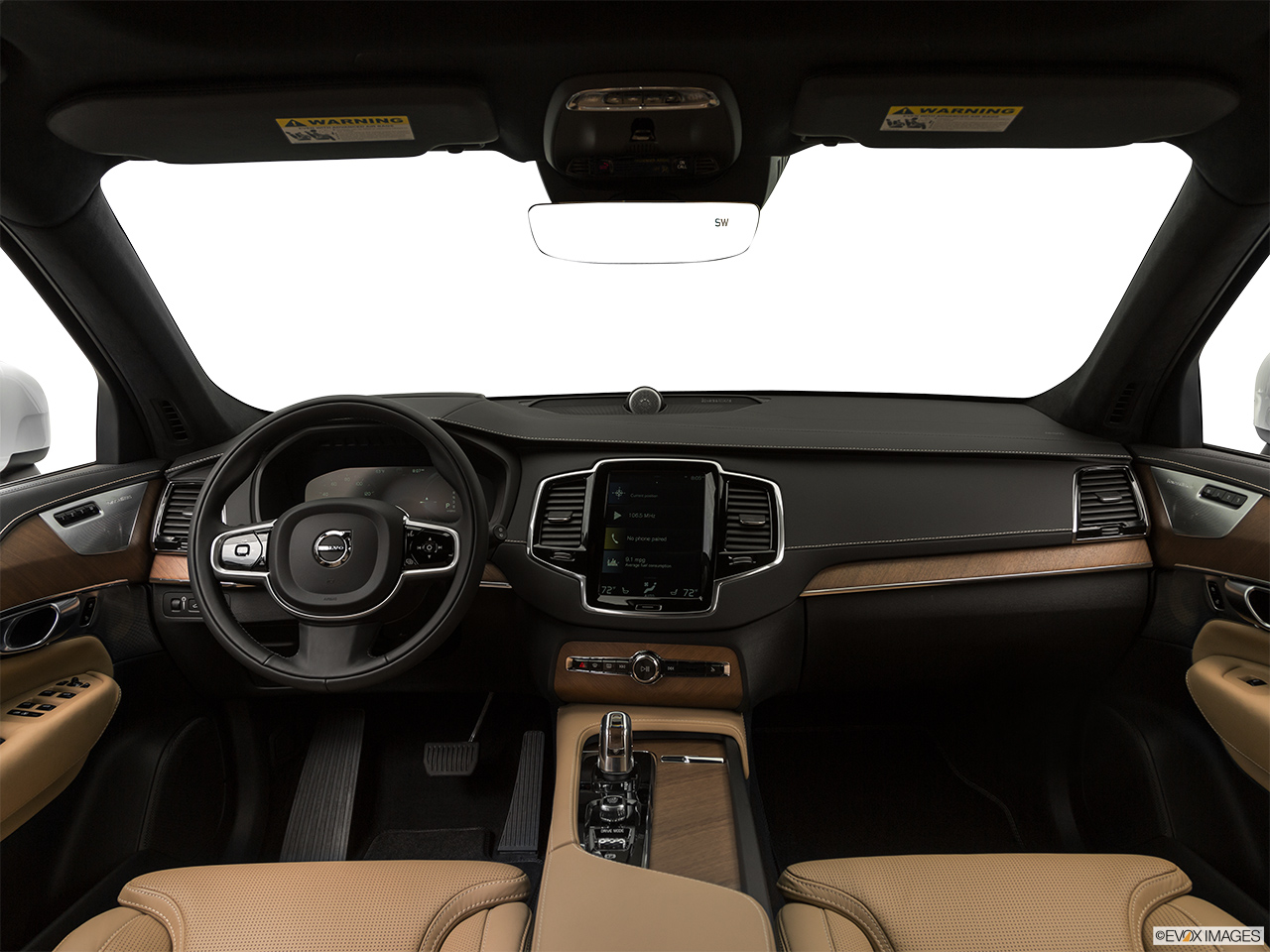 2019 Volvo XC90  T8 Inscription eAWD Plug-in Hybrid Centered wide dash shot 