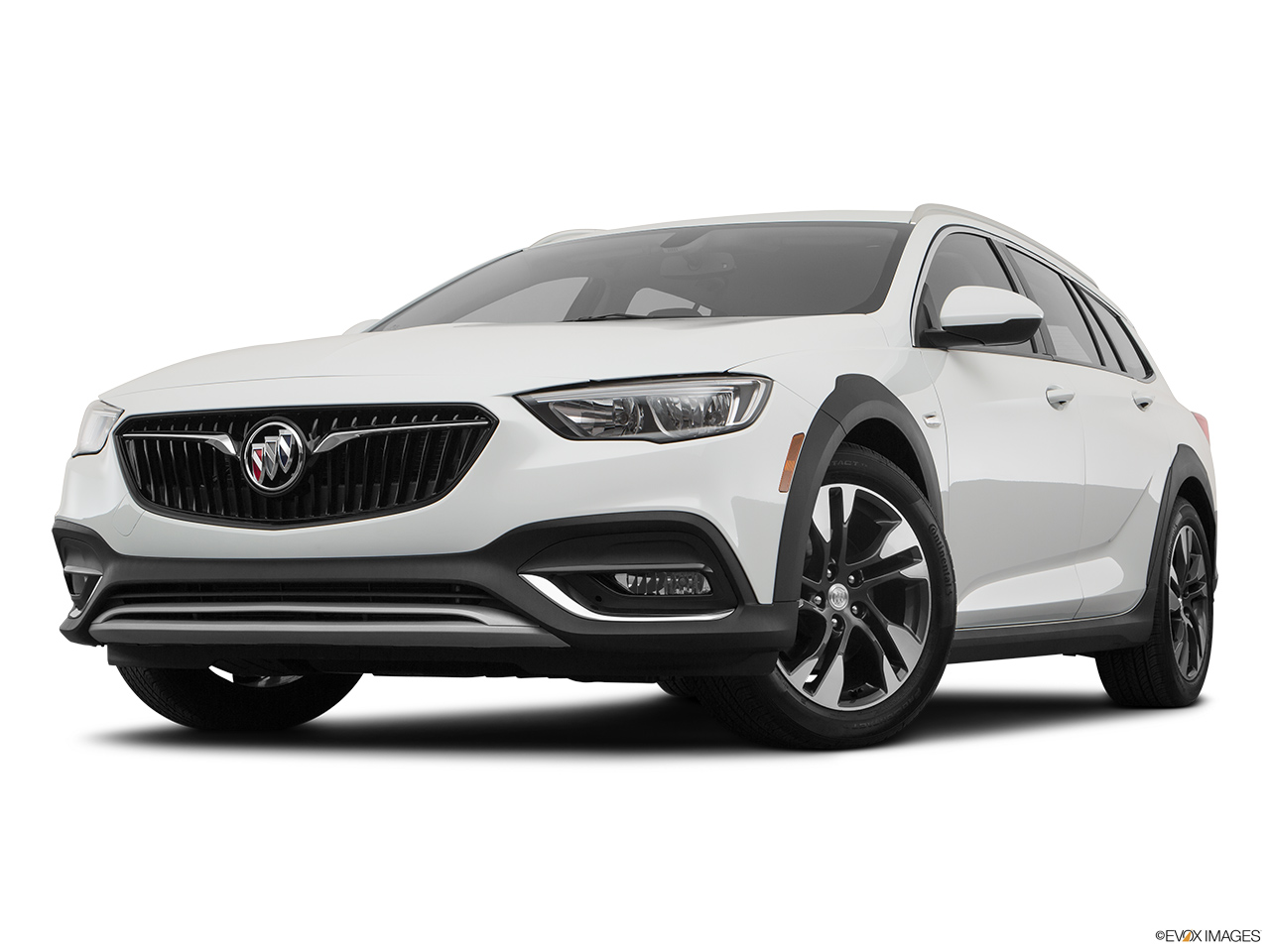 2018 Buick Regal Tourx  Preferred Front angle view, low wide perspective. 