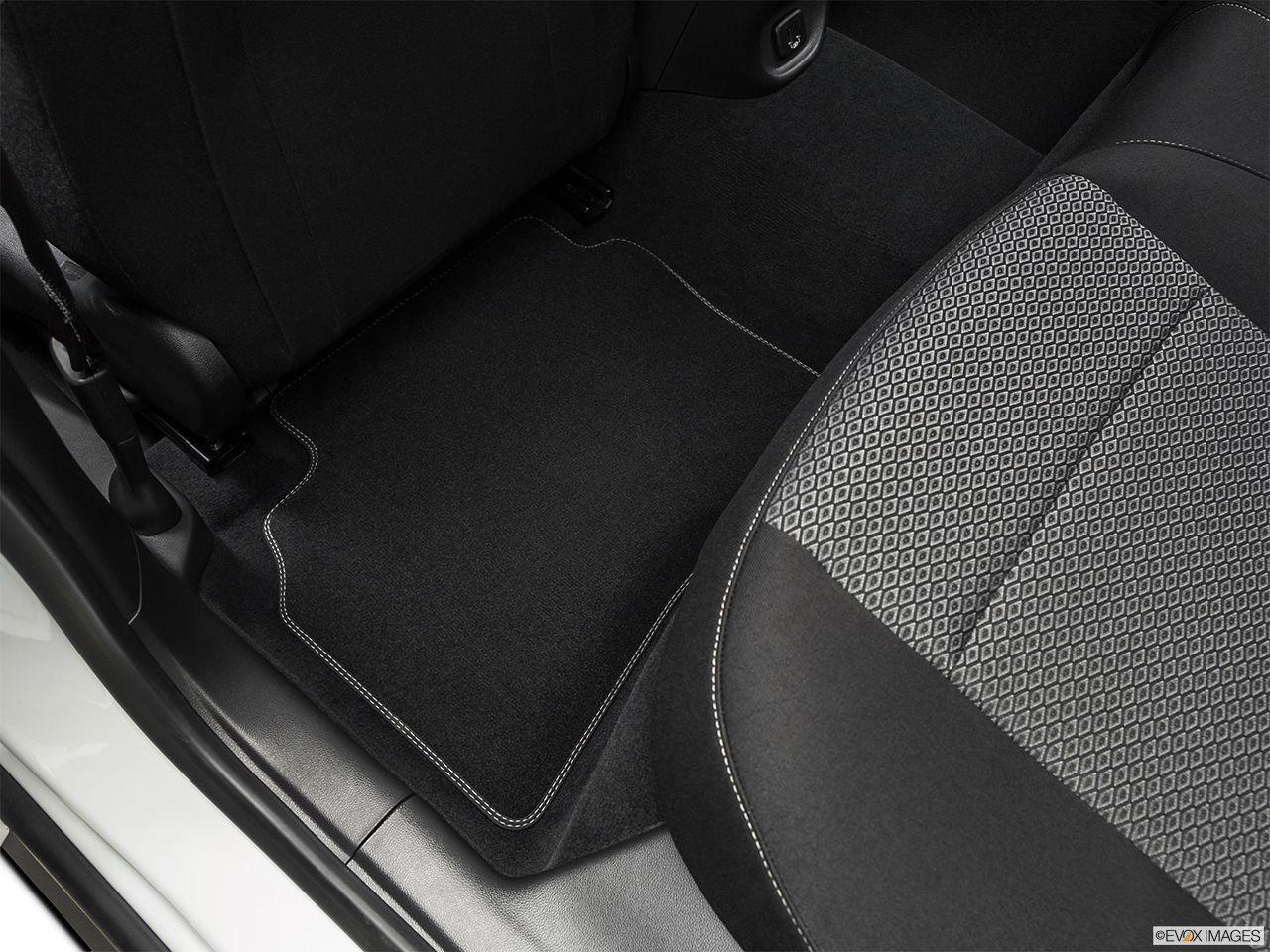 2018 Buick Regal Tourx  Preferred Rear driver's side floor mat. Mid-seat level from outside looking in. 