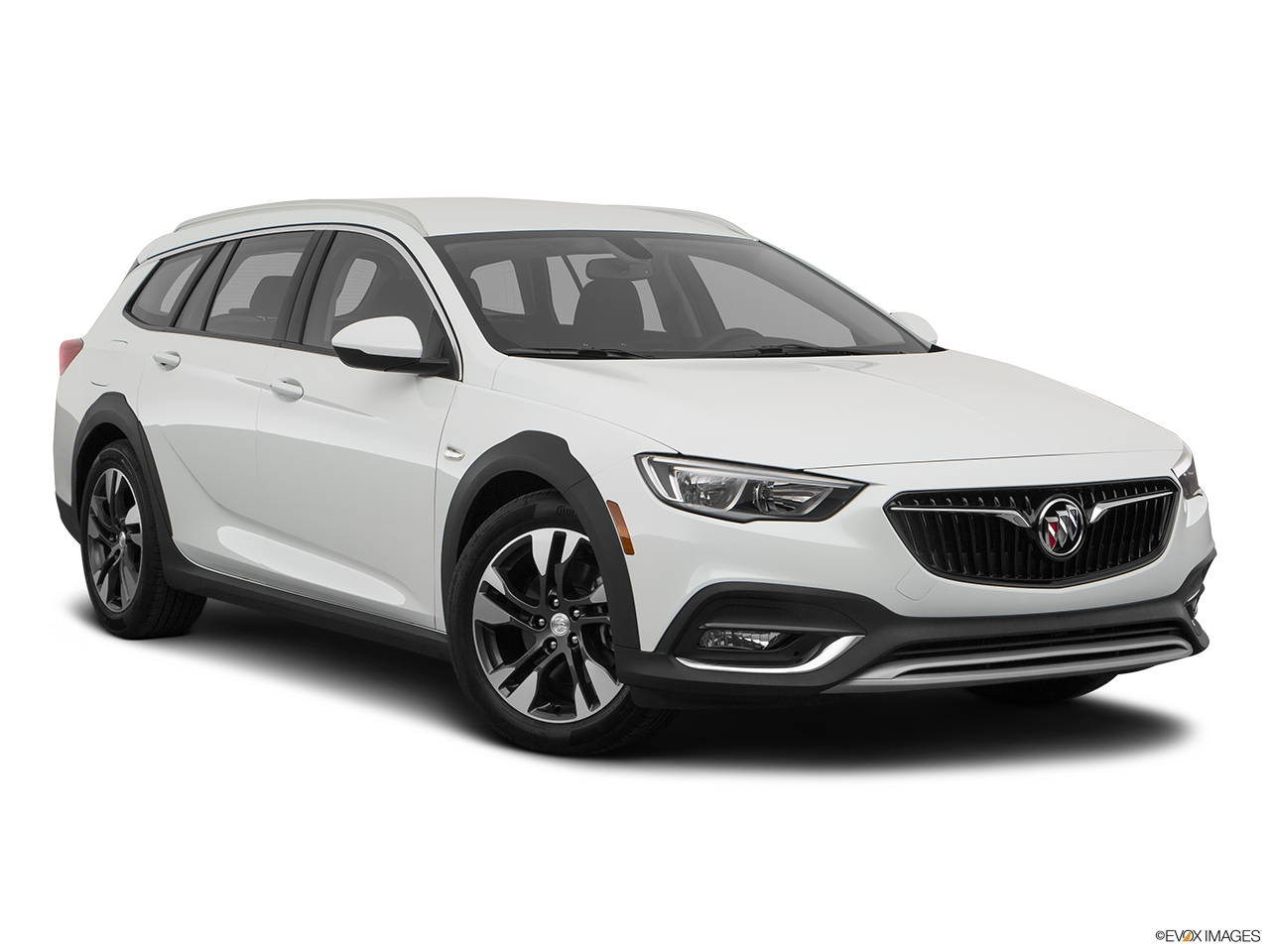 2018 Buick Regal Tourx  Preferred Front passenger 3/4 w/ wheels turned. 