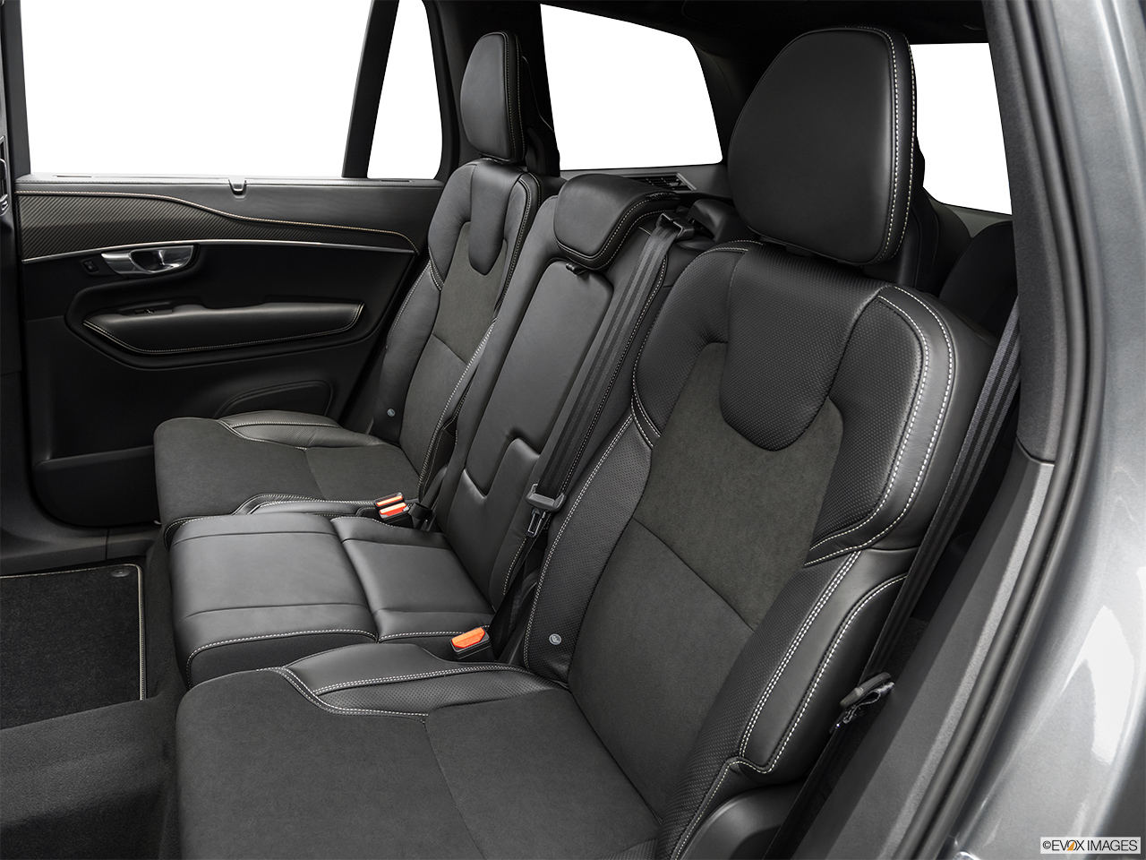 2019 Volvo XC90  T5 AWD R-Design Rear seats from Drivers Side. 