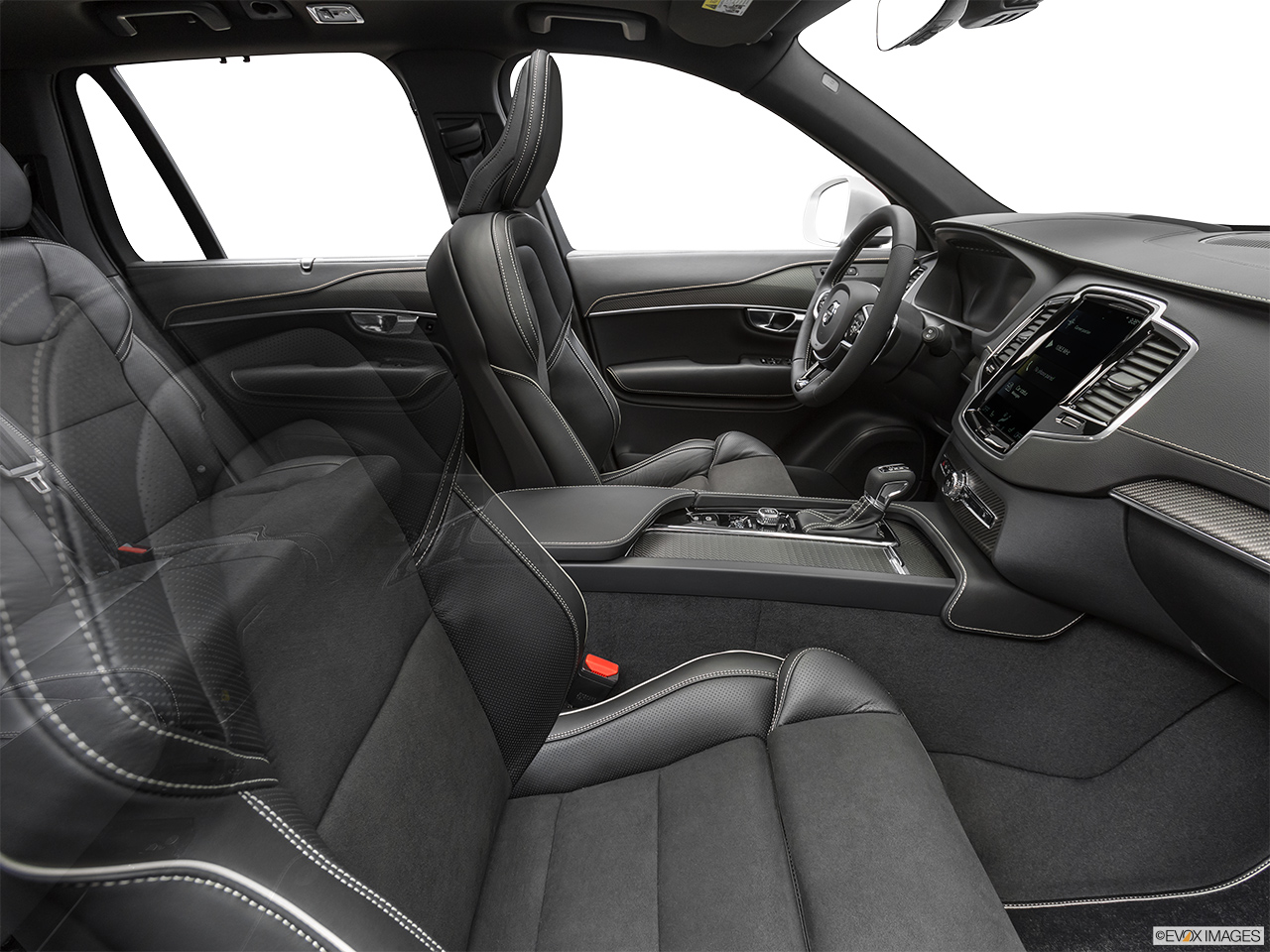 2019 Volvo XC90  T5 AWD R-Design Fake Buck Shot - Interior from Passenger B pillar. 