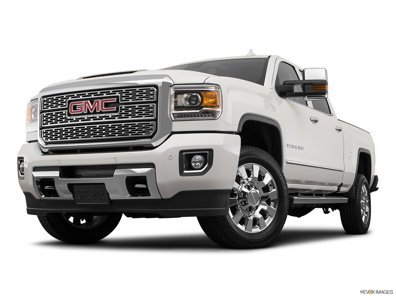 2019 GMC Sierra 2500HD Denali Front angle view, low wide perspective. 