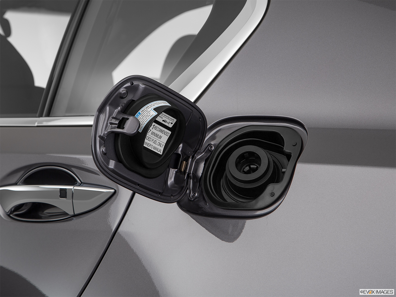 2020 Acura RLX Sport Hybrid SH-AWD Gas cap open. 