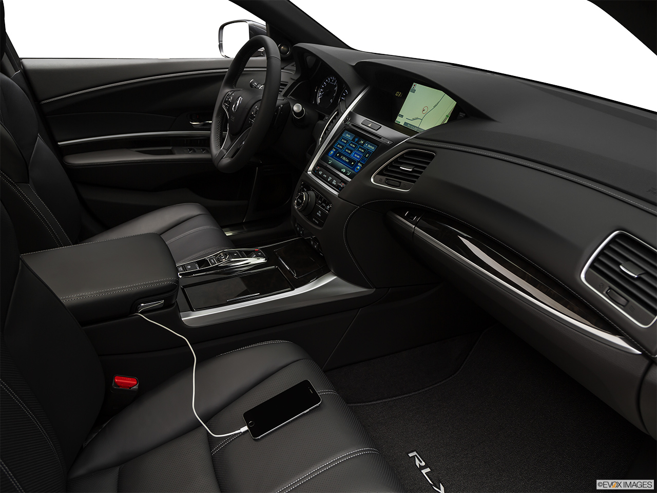 2020 Acura RLX Sport Hybrid SH-AWD Auxiliary jack props. 