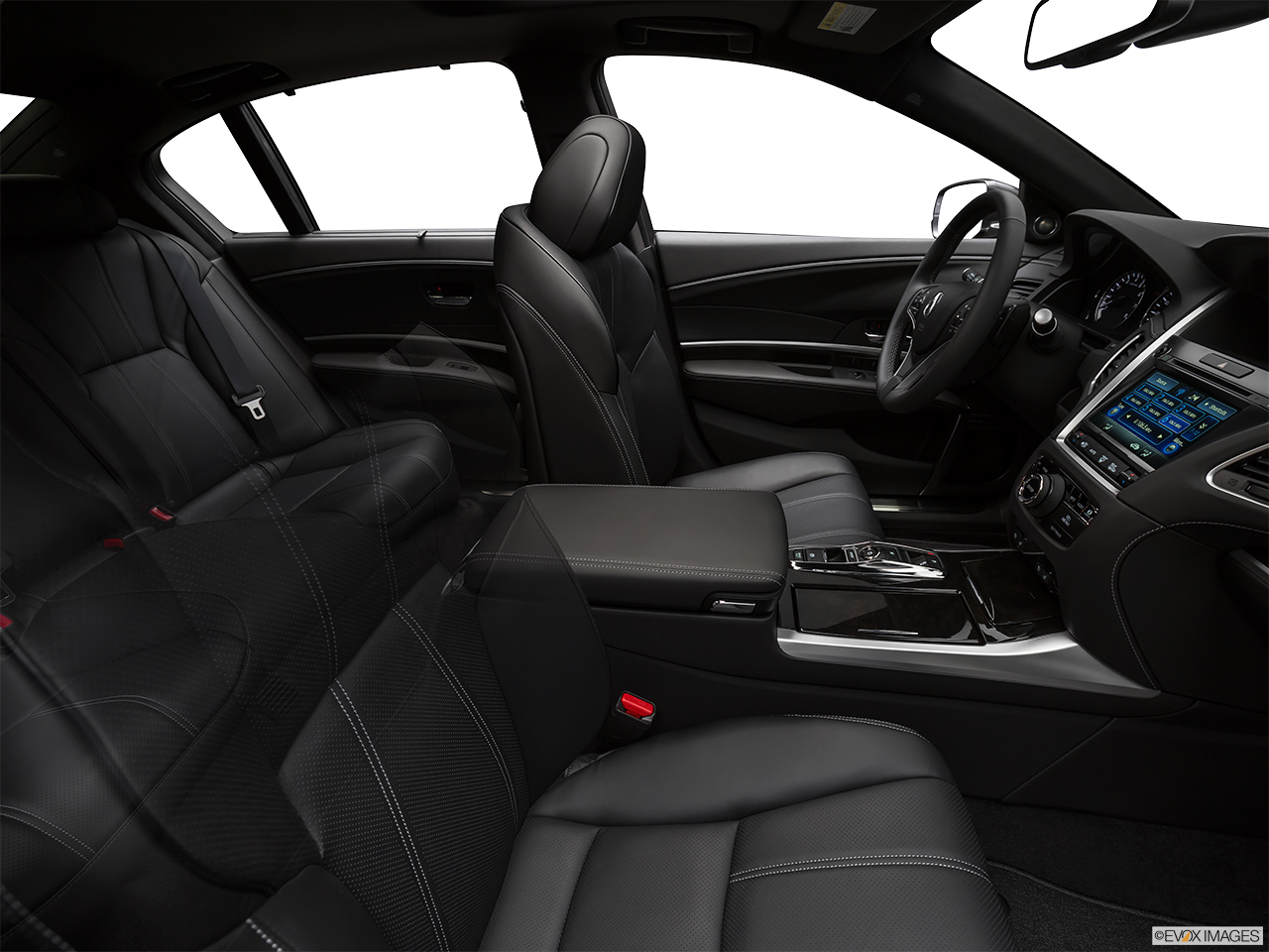 2020 Acura RLX Sport Hybrid SH-AWD Fake Buck Shot - Interior from Passenger B pillar. 