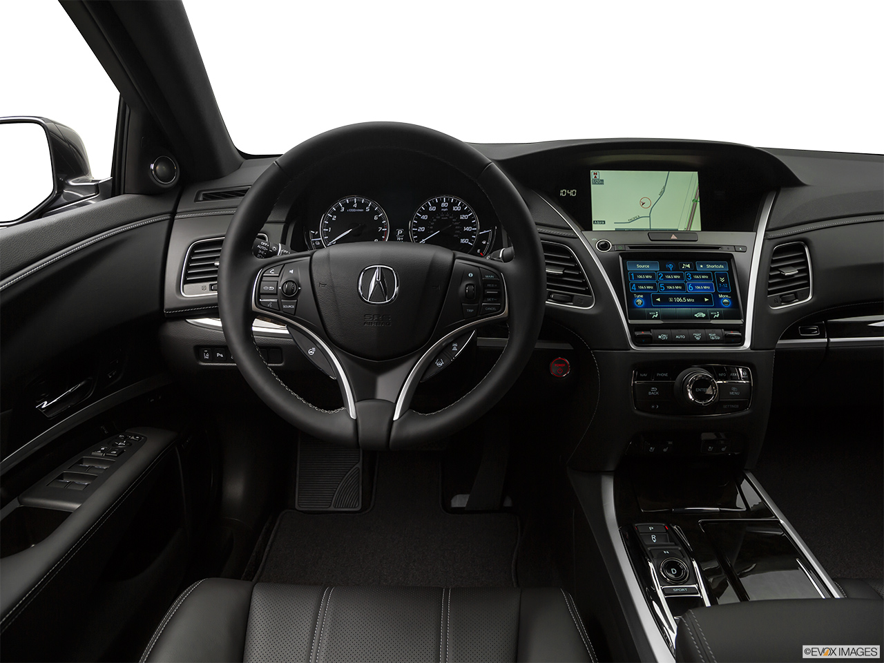 2020 Acura RLX Sport Hybrid SH-AWD Steering wheel/Center Console. 