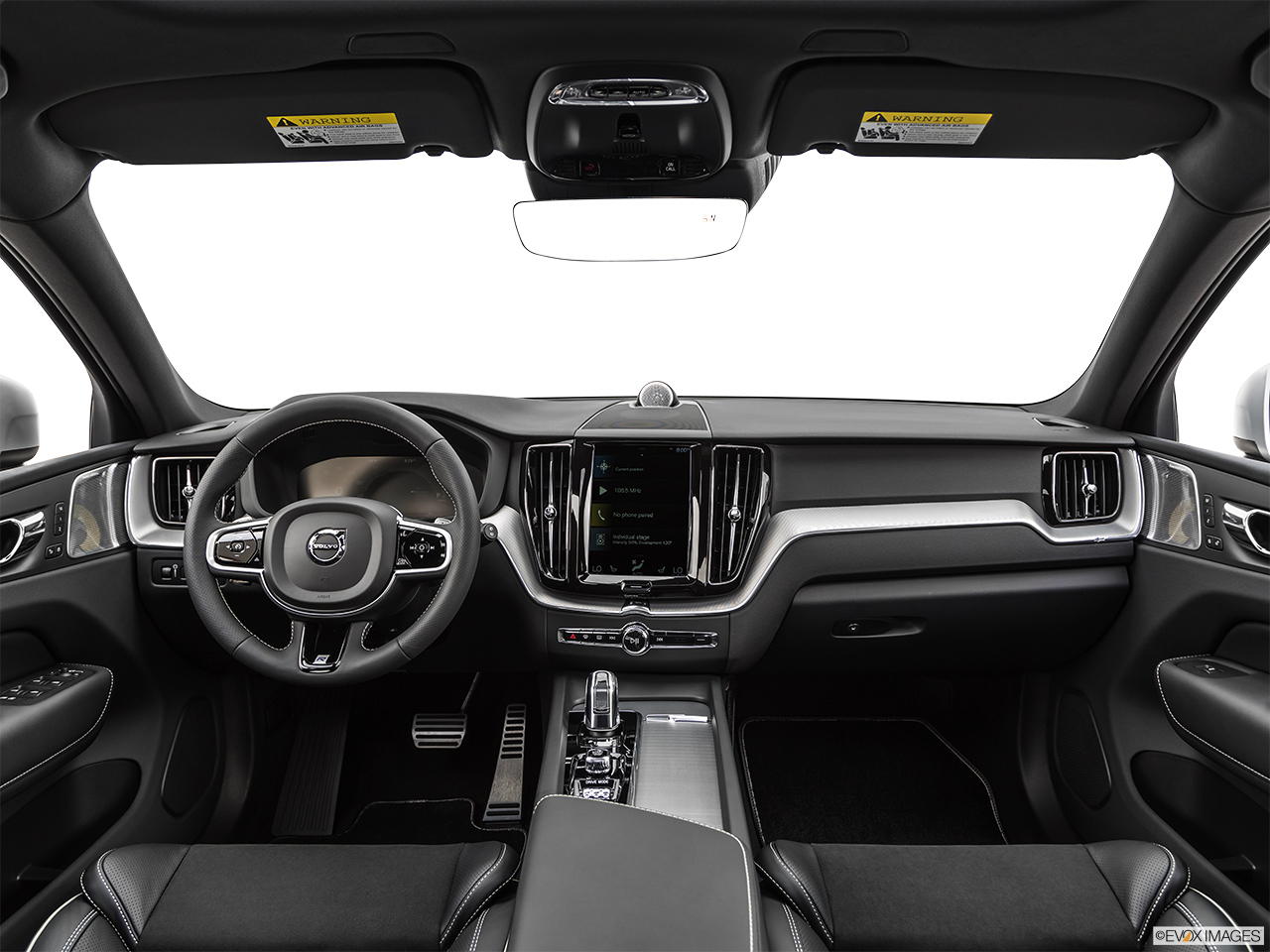 2019 Volvo XC60 T8 R-Design eAWD Plug-in Hybrid Centered wide dash shot 
