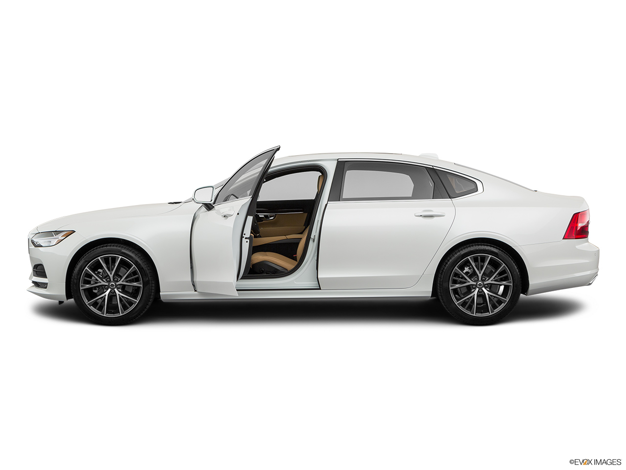 2019 Volvo S90 T5 Momentum Driver's side profile with drivers side door open. 
