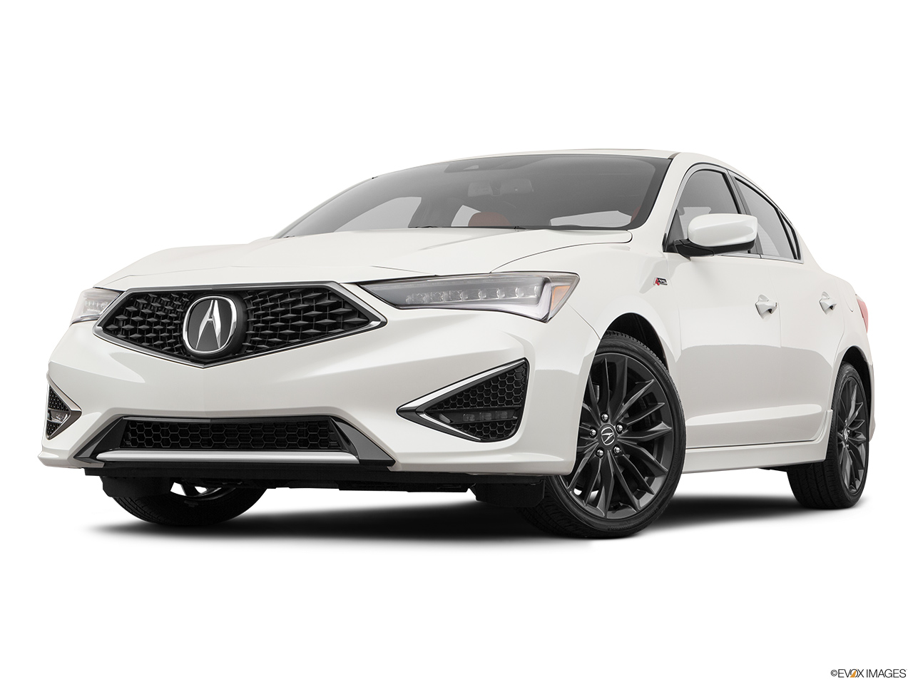 2020 Acura ILX Premium and A-Spec Package Front angle view, low wide perspective. 
