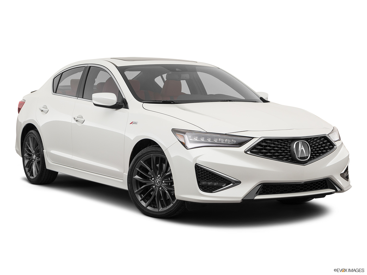 2020 Acura ILX Premium and A-Spec Package Front passenger 3/4 w/ wheels turned. 