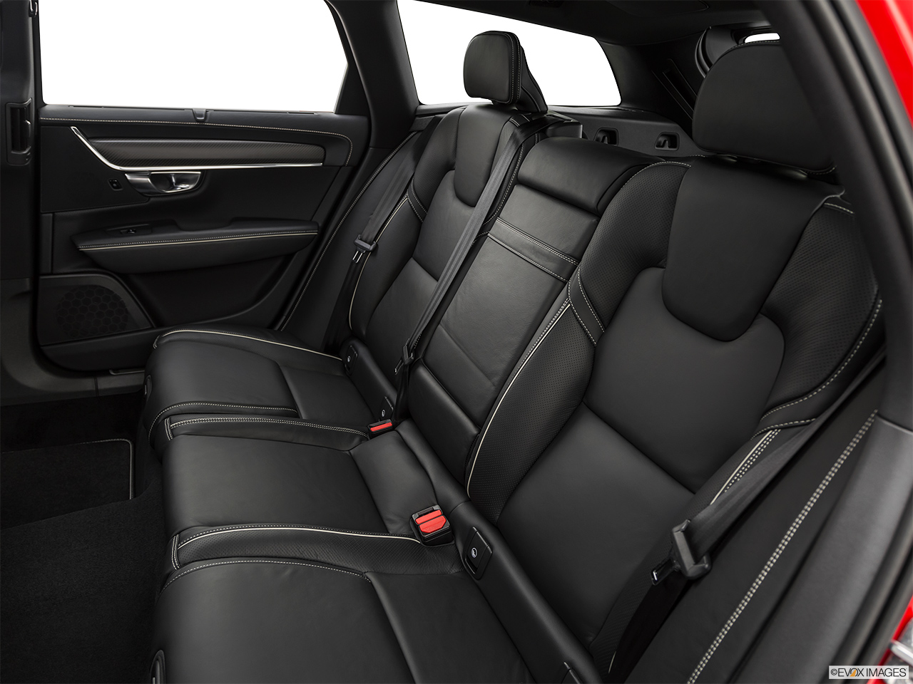 2019 Volvo V90 T5 R-Design Rear seats from Drivers Side. 
