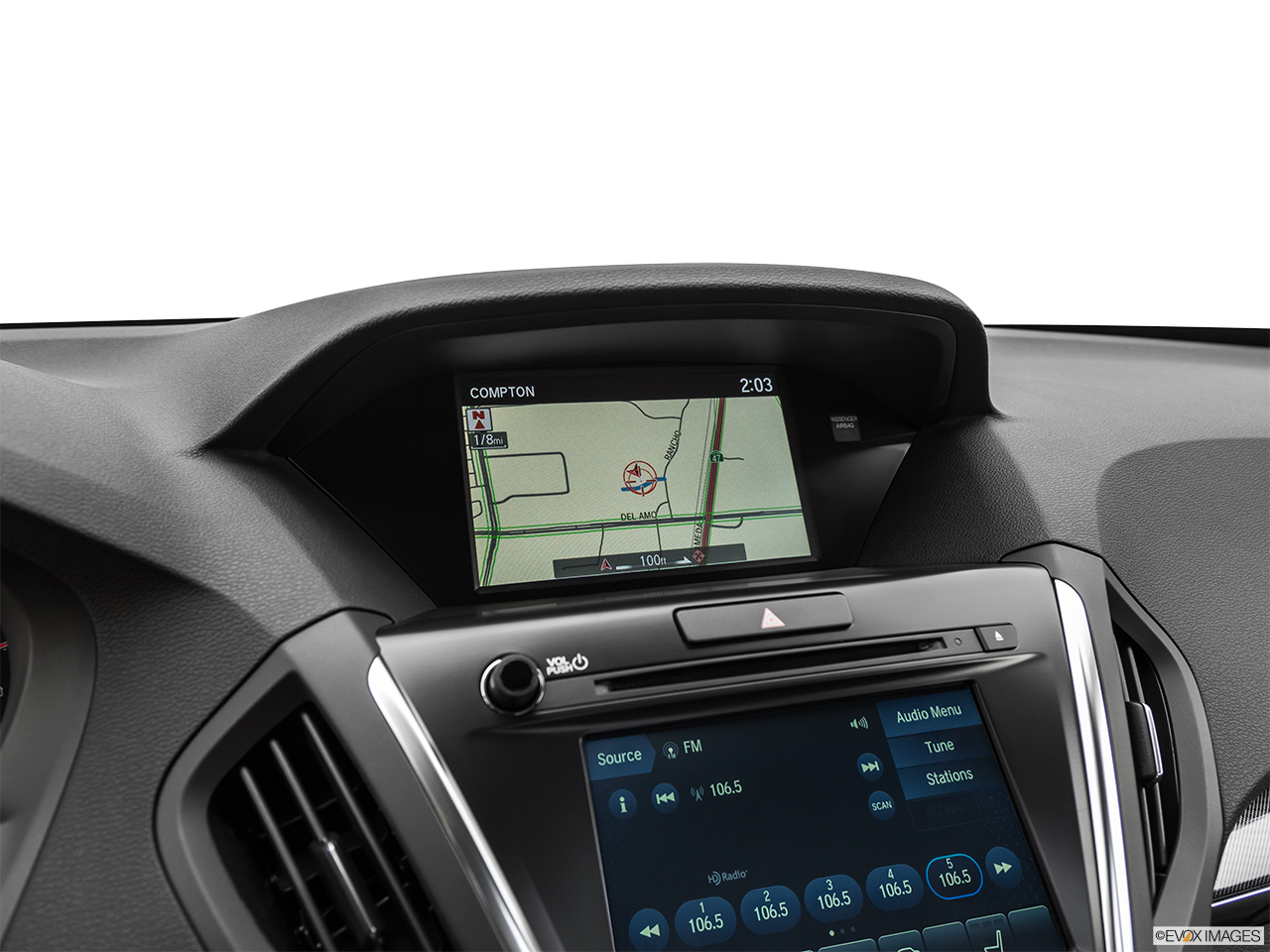 2020 Acura MDX Base Driver position view of navigation system. 