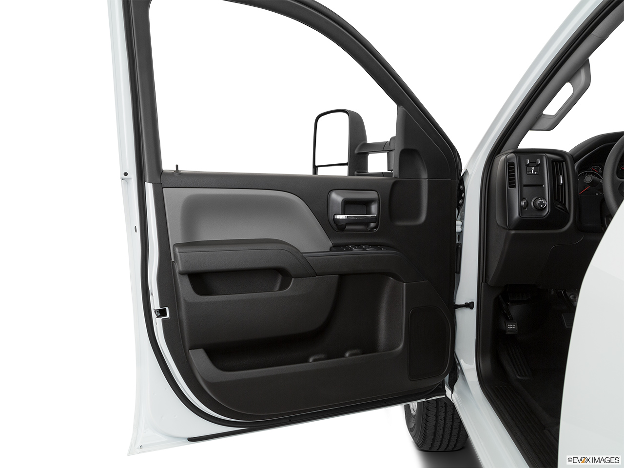 2019 GMC Sierra 2500HD Base Inside of driver's side open door, window open. 