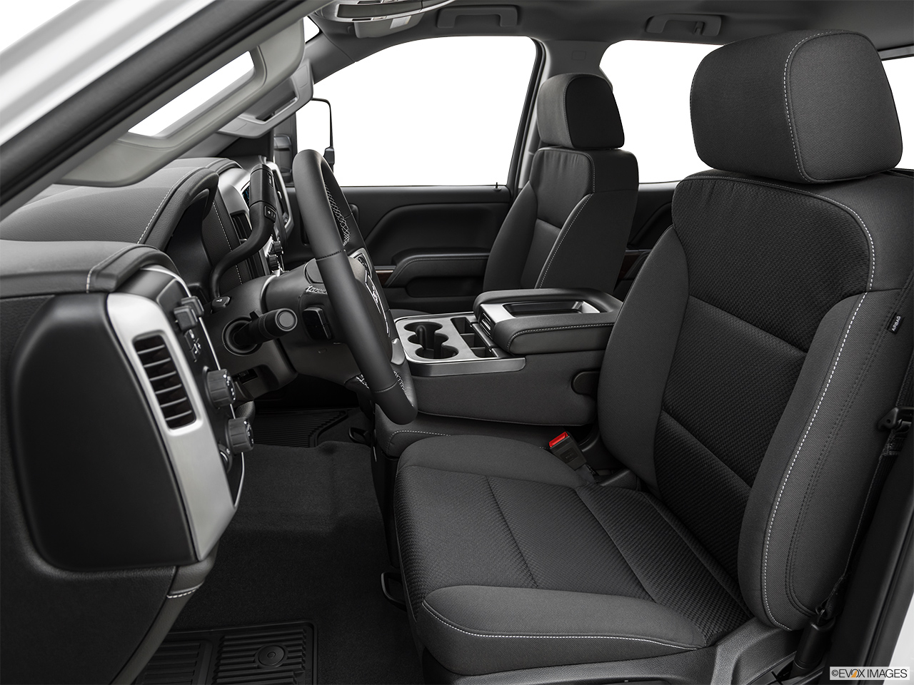 2019 GMC Sierra 2500HD SLE Front seats from Drivers Side. 