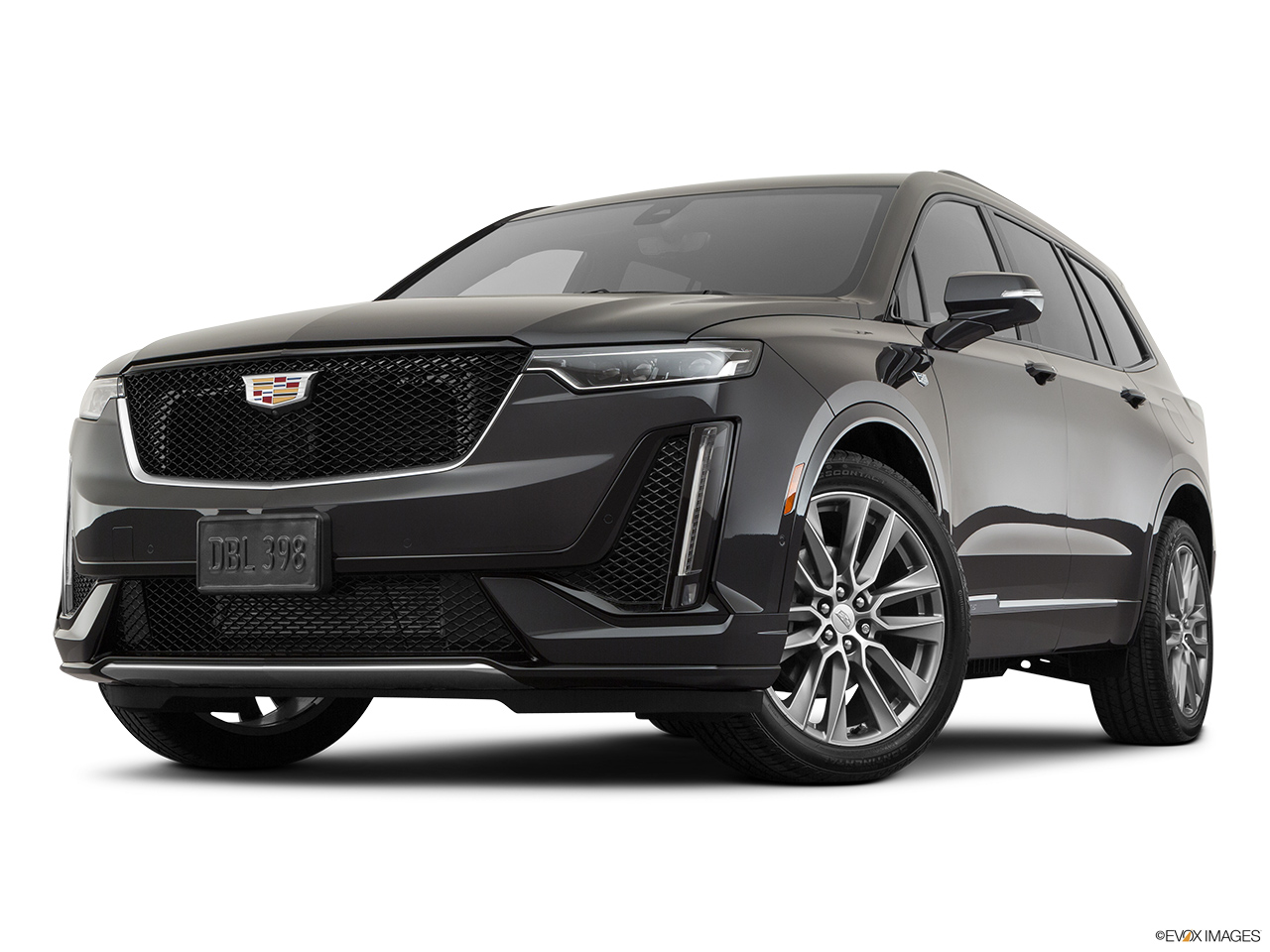 2020 Cadillac XT6 Sport Front angle view, low wide perspective. 