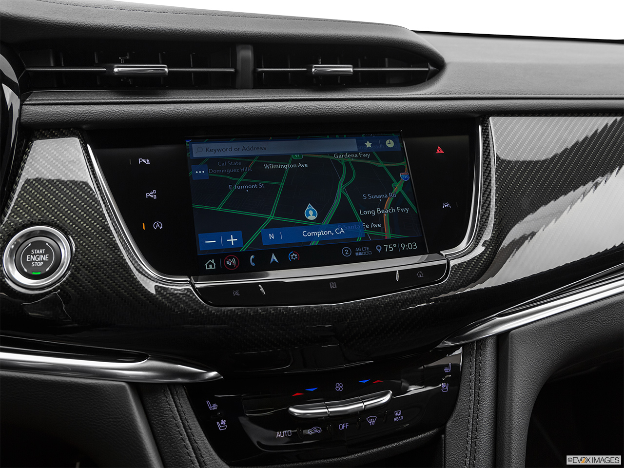 2020 Cadillac XT6 Sport Driver position view of navigation system. 