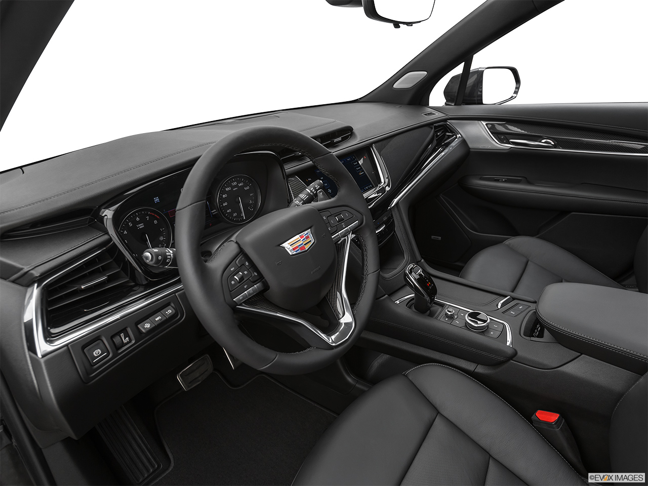 2020 Cadillac XT6 Sport Interior Hero (driver's side). 