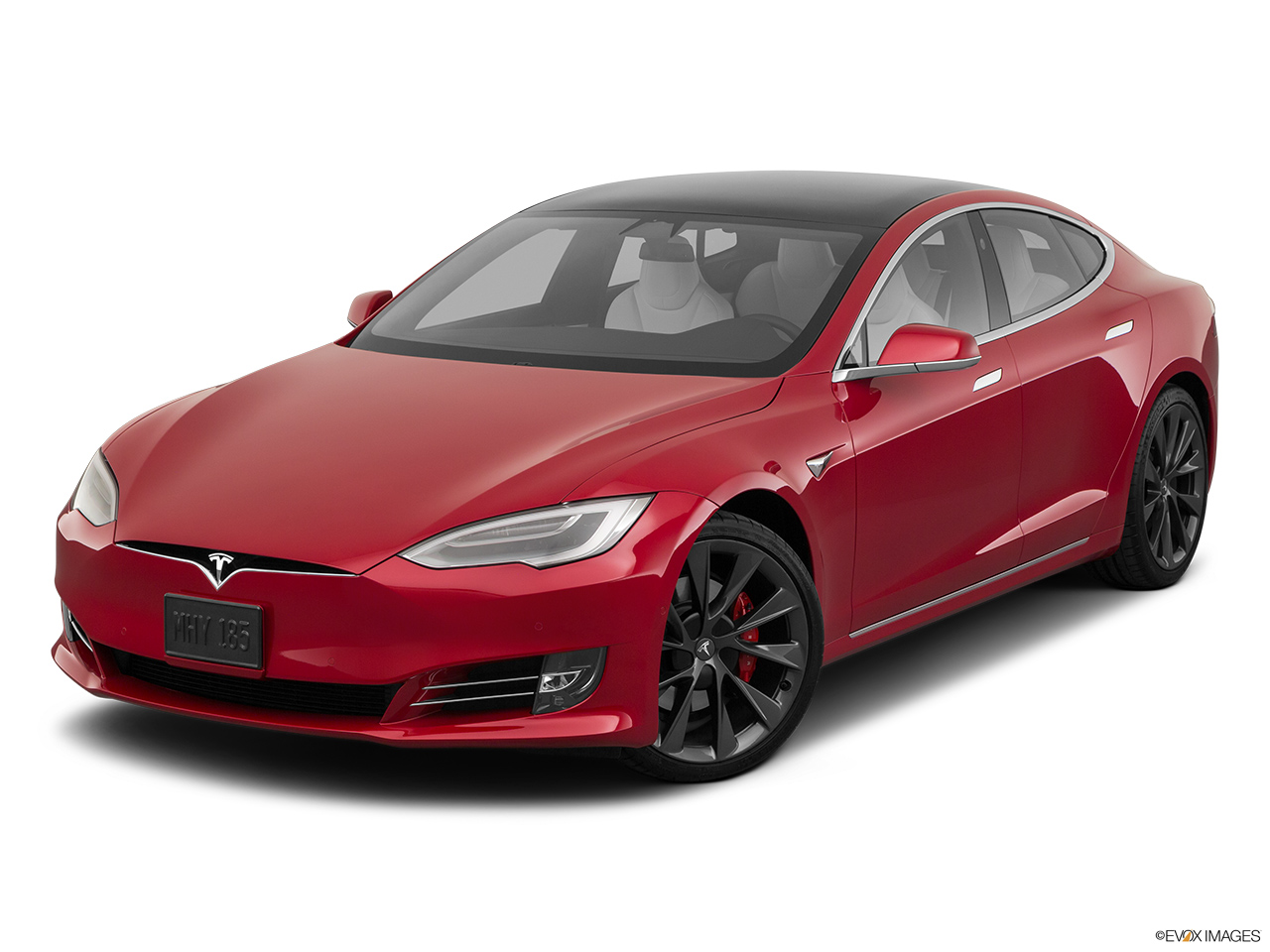 2019 Tesla Model S P100D Front angle view. 