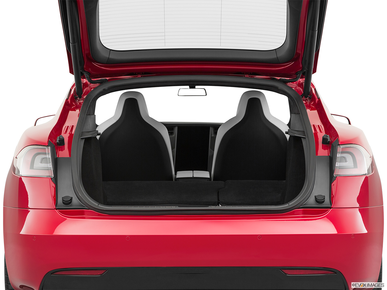 2019 Tesla Model S P100D Hatchback & SUV rear angle. 