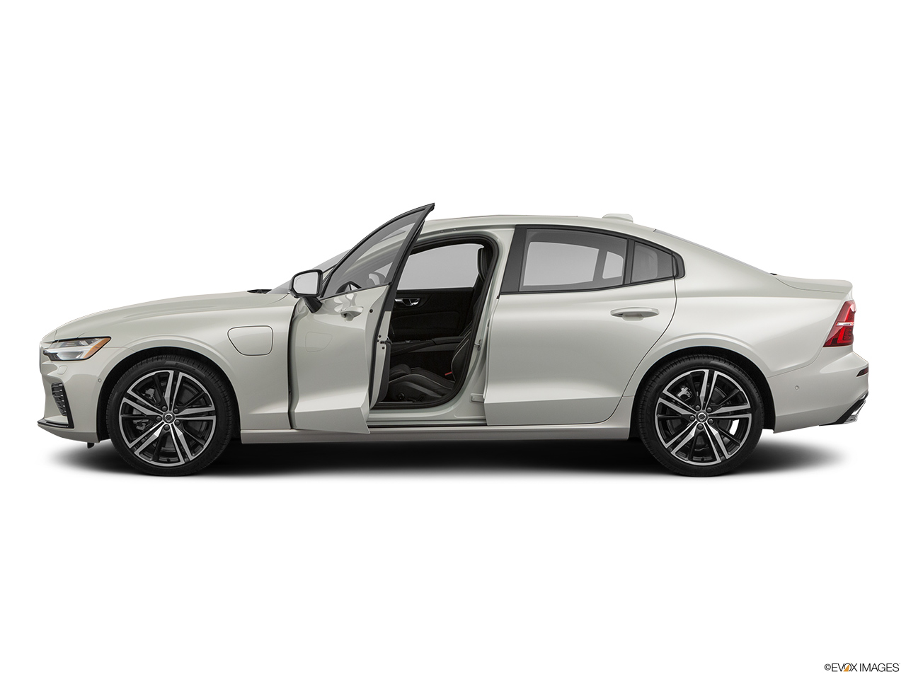 2020 Volvo S60 T8 R-Design eAWD Plug-in Hybrid Driver's side profile with drivers side door open. 