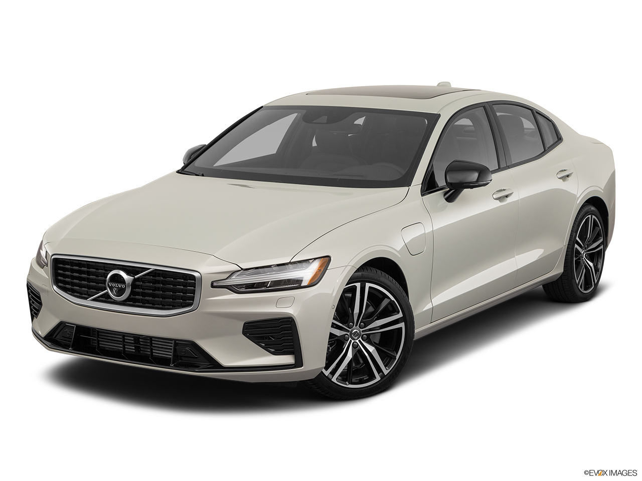 2020 Volvo S60 T8 R-Design eAWD Plug-in Hybrid Front angle view. 