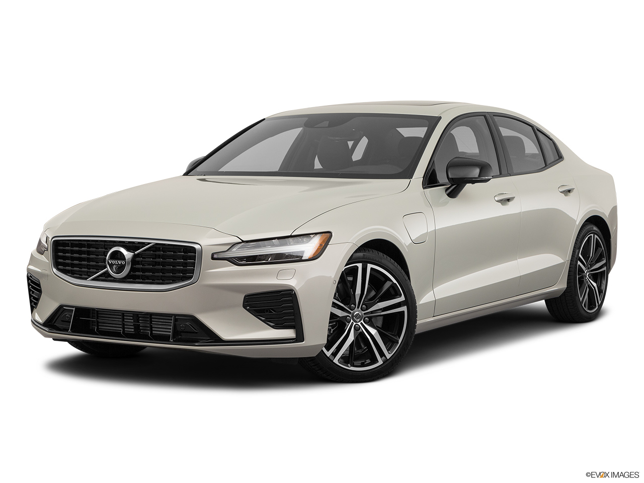 2020 Volvo S60 T8 R-Design eAWD Plug-in Hybrid Front angle medium view. 