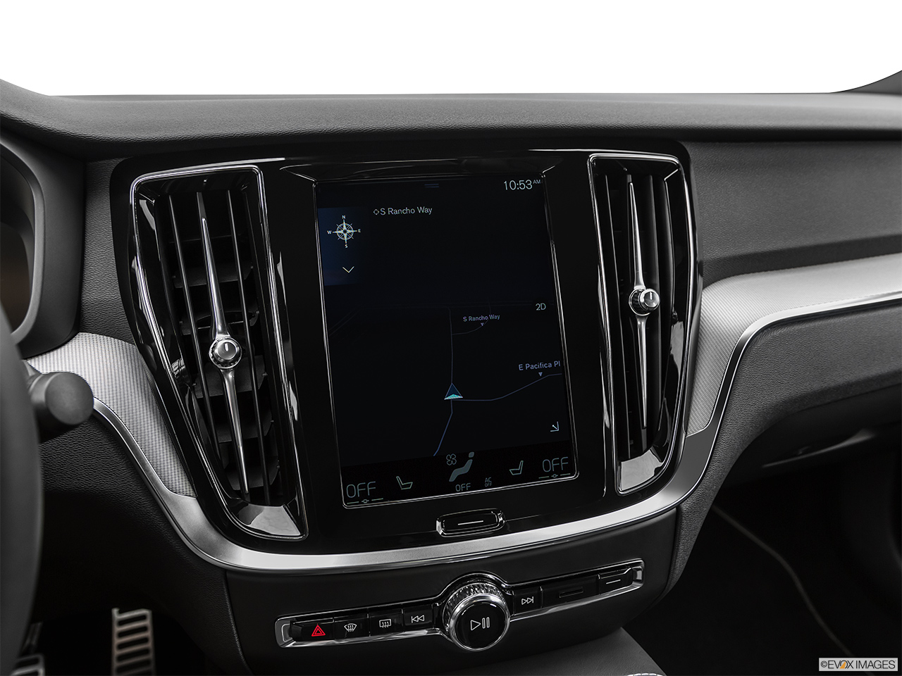 2020 Volvo S60 T8 R-Design eAWD Plug-in Hybrid Driver position view of navigation system. 