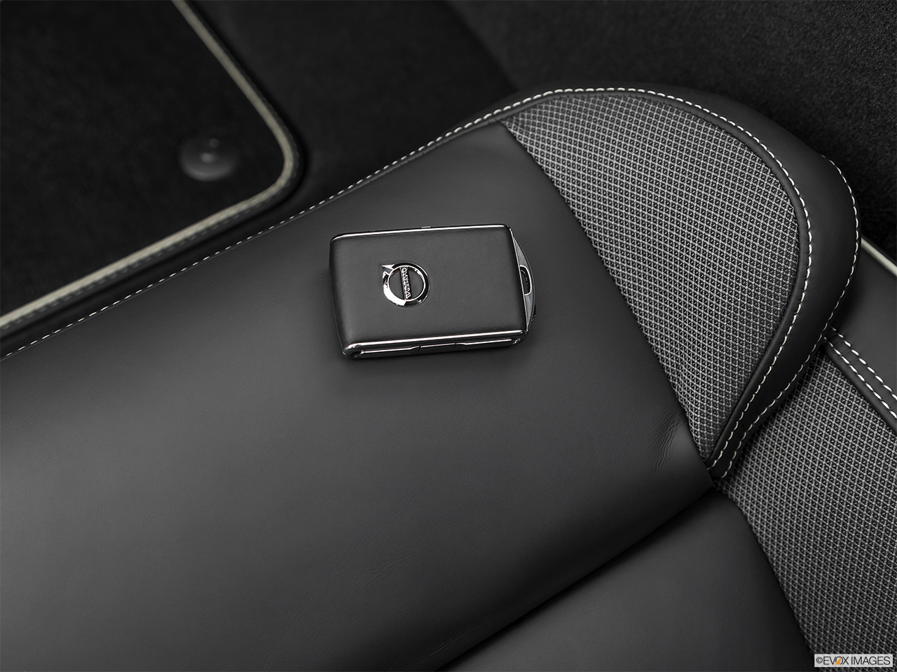 2020 Volvo S60 T8 R-Design eAWD Plug-in Hybrid Key fob on driver's seat. 